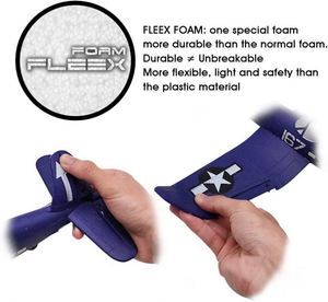 Rc <b>Airplane</b> F4u 2.4Ghz 4Ch <b>Remote</b> Plane Ready to Fly With Gyro Radio <b>Control</b> Toys for Beginner - Product Image 3