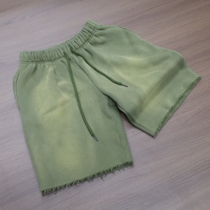 <b>Top</b> Quality <b>Distressed</b> Washed Letter Print Men's Shorts Hip Hop Shorts Pants Luxury Designer Brand Custom Shorts for Men - Product Image 1