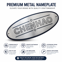 Plaque signalétique métallique de haute qualité résistante à la corrosion, gravée sur mesure avec logo de marque, étiquette métallique pour meubles et machines