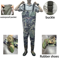 OEM Waders de Pêche Respirants et Imperméables en PVC Camouflage, Salopette de Pêche pour la Pêche à la Mouche, la Chasse et la Chasse au Canard