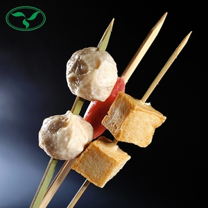High Quality <strong>Wooden</strong> Bamboo <strong>Skewers</strong> Stick BBQ Barbecue Meat <strong>Skewer</strong> - Product Image 5