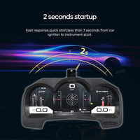 Auto-LCD-Digitalanzeige für Toyota Fortuner/Hilux/Vigo 2005-2015 Virtuelles Cockpit Tachometer Auto-Armaturenbrett-Headunit-Display