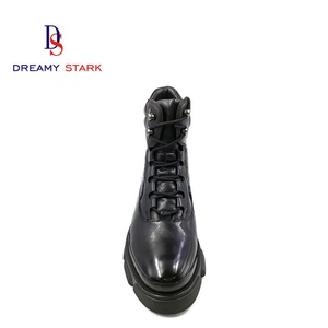 Dreamy Stark Autumn Wedding Shoes Breathable Walking High Top Lace-Up <b>Boots</b> Genuine Leather Office & Career Men's Casual Shoes - Product Image 4