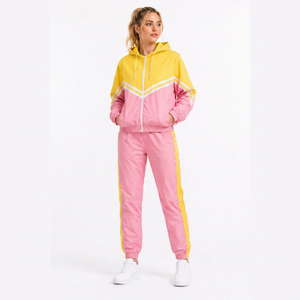 Ensemble de survêtement imperméable pour femme, veste à capuche et pantalon de jogging, vêtements de sport pour l'été - Product Image 1