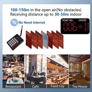 전자 실내 대기열 관리 시스템 LED 디스플레이 원격 제어 발권기 티켓 대기 번호 호출 기능 포함 - Product Image 4