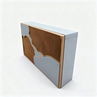 Coffret cadeau de parfum de luxe écologique personnalisé, emballage en feuille d'or UV gaufré, boîtes de présentation vides de marque pour cosmétiques, montres