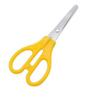 Stainless Steel Scissors Yellow Straight Head Office Stationery Paper Cutting Tools For Students And Office Use - Product Image 3