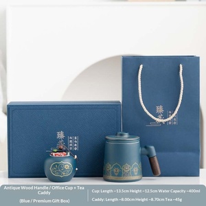 Taza de Cerámica Estilo Chino con Tapa y Filtro para Té, Ideal para Regalo Empresarial, Hogar u Oficina, Venta al Por Mayor - Product Image 6
