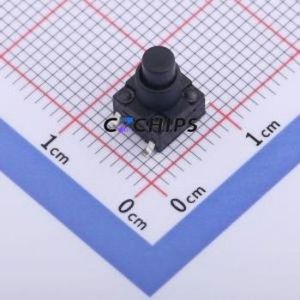 GT-TC120B-H095-L1 Tactile Switch SMD,6.2x6.2mm Switch Single Pole Single Throw Round Button 2.5N Vertical Mount - Product Image 1