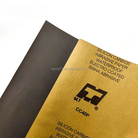 Papier kraft imperméable à l'eau Polissage feuille de papier abrasif noir ponçage #60-#2000 papier de verre à l'eau