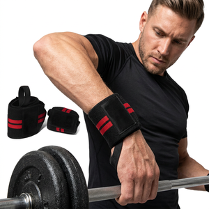 Adjustable Strong <b>Gym</b> Weightlifting Wrist <b>Wraps</b> Bamboo Charcoal Yarn High Elastic Wear-Resistant for Closure Basic Protection - Product Image 1