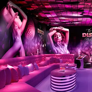 Sexy Schoonheid 3d Behang Muurschildering Ktv Nachtclub Interieur Muur Ontwerpen