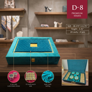 Caja de regalo de terciopelo hecha a mano, caja de regalo de resina premium de 18.375x11.75 pulgadas, 24 cavidades, 4 tarros, forro de satén, almacenamiento artístico - Product Image 4