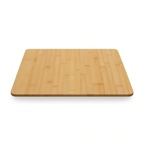 Mesa de Comedor de Bambú Natural con Esquinas Redondeadas Pequeñas y Diseño Elegante - Product Image 1