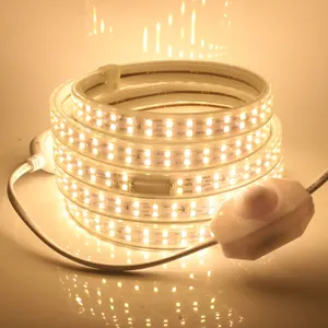 High quality 10CM/CUT IP67 led strip 220v 72 led per meter for outdoor decoration