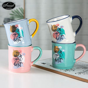 Tasse à café en céramique blanche personnalisée à impression complète, <span class=keywords><strong>lot</strong></span> stocké en gros, grès New Bone China pour micro-ondes et lave-vaisselle - Product Image 4