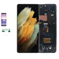 Écran LCD de téléphone portable Incell/OLED pour Samsung Galaxy S21/S21 Plus/FE/Ultra, écran tactile LCD, assemblage d'écran avec cadre
