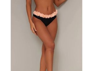 Vêtements de plage grande taille pour femmes, maillots de bain bikinis <span class=keywords><strong>2</strong></span> pièces <span class=keywords><strong>avec</strong></span> <span class=keywords><strong>fleurs</strong></span> en 3D, vente en gros sur mesure - Product Image 5