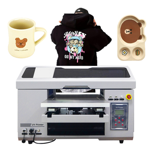 Sonpuu UV máy in 4060 vòi phun kép nhỏ dtf máy in phẳng tự dính nhãn dán chai <span class=keywords><strong>CD</strong></span> Huy hiệu máy dập nóng - Product Image 2