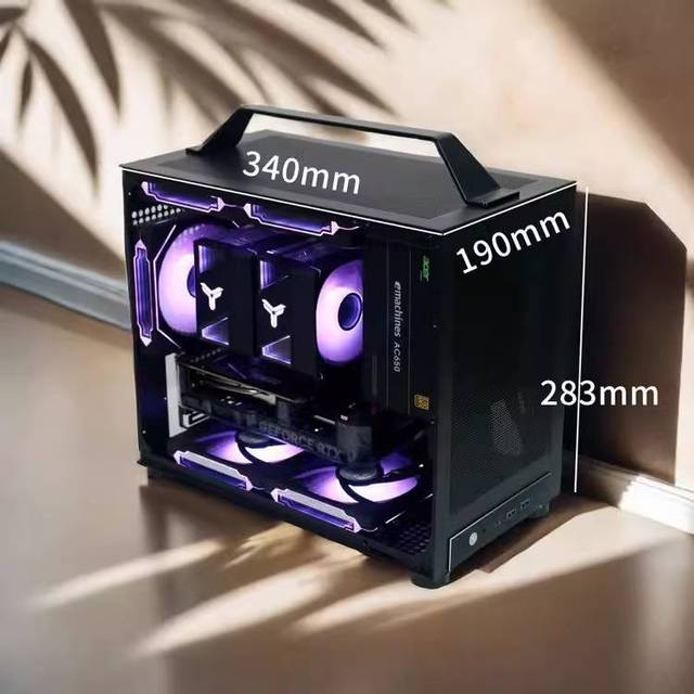 ITX Mini Small Vertical PC Case & Mid Tower MATX Portable Suitcase Server Chassis with Low MOQ Factory Direct