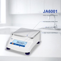 Balance analytique de 600 g pour l'analyse du ciment, de la céramique et des polymères, résolution de 0,1 g, écran de protection en verre, JA6001