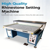 Machine automatique de pose et de brossage de strass LEDIO 1200W pour la décoration de vêtements et textiles, directement de l'usine