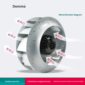 Ventilador Centrífugo Industrial Dema AC Turbo Vortex Wheel, 380v, Motor Silencioso de Alta Velocidad, Refrigeración de Gabinetes, Montaje Vertical, 220v - Product Image 4