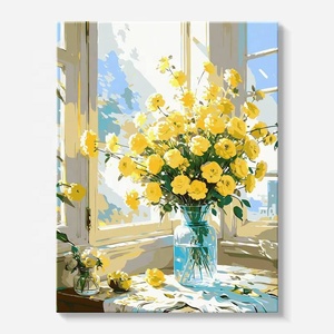 Kit de peinture à l'huile numérique sur toile DIY, peinture par numéros, décoration murale pour la maison - Product Image 5
