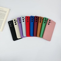 Coque en silicone colorée bonbons pour Samsung A15 A05 A25 couverture arrière antichoc en Silicone de luxe en Tpu pour S22 S23 PLUS S24 Ultra