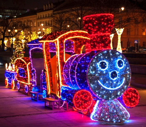 Luces decorativas navideñas LED 3D personalizadas, impermeables, para entradas de centros comerciales al aire libre - Product Image 1