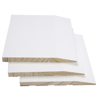 Plinthe en bois apprêté blanc 12,7 x 127 x 3660 mm Prête à peindre
