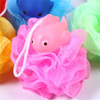 Éponge de bain à l'arrière, en maille Loofah,