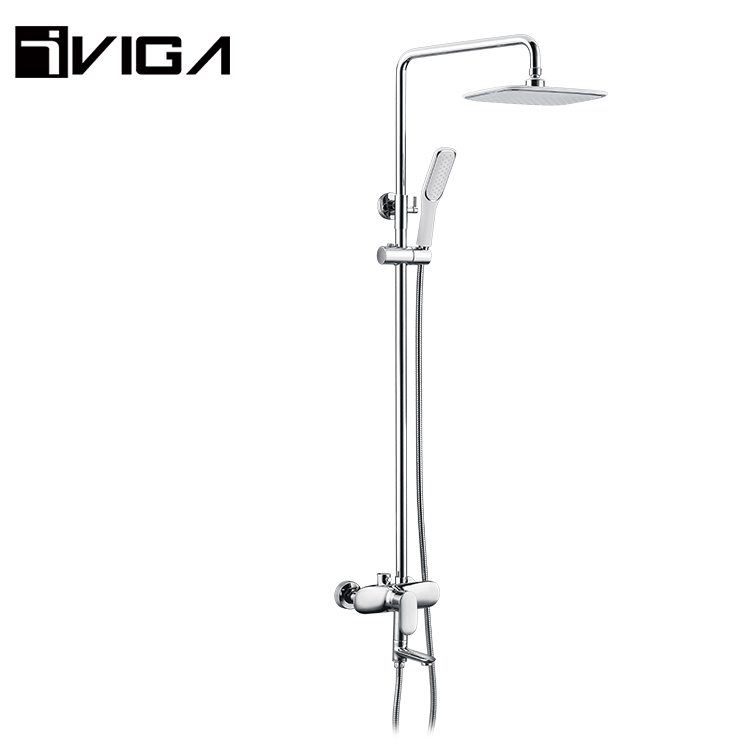 Prix bas Corps Principal En Laiton Cartouche En Céramique 35Mm Bain Douche Mélangeur Noir Ensemble de Colonne de Douche