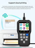 Lecteur de codes OBD/EOBD à écran couleur de haute qualité, affichage clair des données et des graphiques pour instrument de test