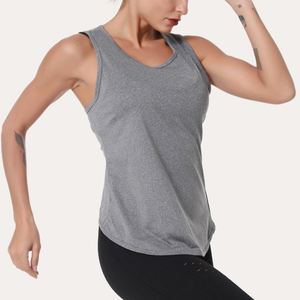 Débardeur de yoga pour femme, coupe courte croisée devant et dos, tissé, sexy, ample, grande taille, séchage rapide, respirant, pour le sport et la course à pied, haute qualité - Product Image 6
