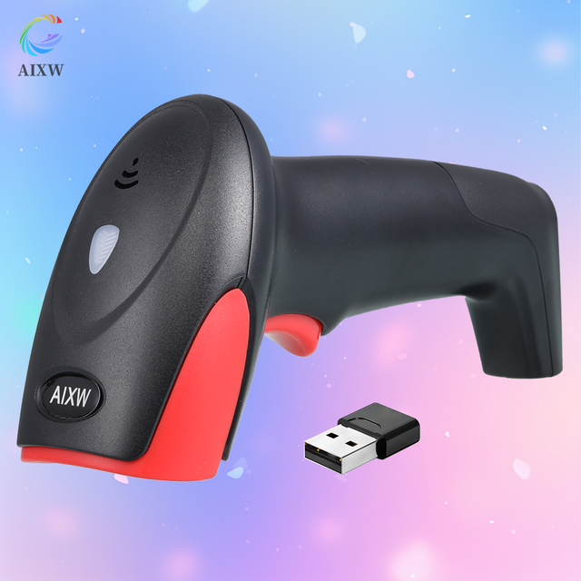 AIXW Wireless 2D  Express Barcode Scanner Suitable for Warehouse Supermarket Cash Register Barcode Traceability