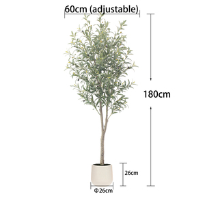 Vente flash : Olivier artificiel en plastique, faux olivier pour la décoration <span class=keywords><strong>de</strong></span> la <span class=keywords><strong>maison</strong></span>, du bureau ou du jardin, en vente - Product Image 3
