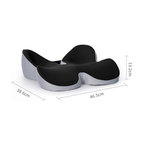 Coussin de siège ergonomique confortable en mousse à mémoire de forme, forme papillon, portable, soulagement de la pression, lavable, soutien du coccyx et lombaire