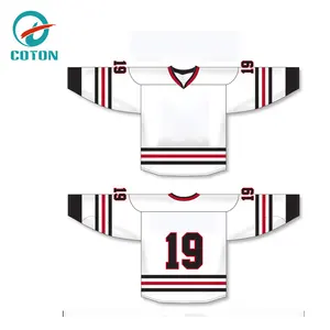 custom Sublimation printing NO MOQ reversible hockey practice jersey