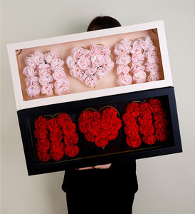 Spedizione a buon mercato! Pieghevole festa della mamma ti amo mamma fioriera, rosa, bianco e nero disponibile, 16 pezzi per cartone - Product Image 6