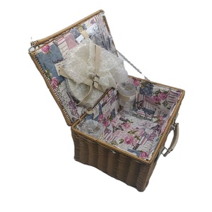 Nuovo Design lavabile <span class=keywords><strong>cestino</strong></span> da picnic set 4 persone campione cestini da picnic sfusi cestini di <span class=keywords><strong>vimini</strong></span> per picnic - Product Image 5