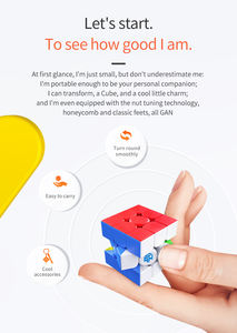 Llavero <span class=keywords><strong>GAN</strong></span> <span class=keywords><strong>330</strong></span> Mini Cubo de Velocidad 3x3 de 3cm Rompecabezas Gan330 3x3x3 sin Pegatinas Cubo Mágico Juguetes Educativos - Product Image 4