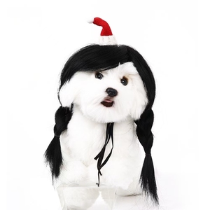 Nouvelle perruque pour chien à double queue de cheval, grande taille, accessoires pour animaux de compagnie, motif animal, utilisation été/hiver, fournitures pour animaux de compagnie, chats - Product Image 2