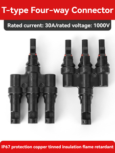 [Certifié CE] Connecteur solaire approuvé TUV, ensemble mâle-femelle, DC 1000V 30A, étanche IP67, prise pour connexion de panneaux solaires photovoltaïques - Product Image 4