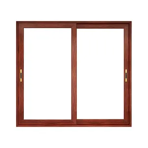 American waterproof champion color aluminum frame sliding windows with mosquito net