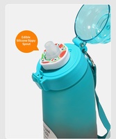 Bouteille d'eau aromatisée en plastique sans BPA, avec logo personnalisé, de qualité supérieure, tendance, avec bouchon à saveur de fruit