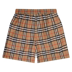 Pantalones Cortos Casuales de Playa para Hombre, Diseño a Cuadros Burberry, Impermeables, Holgados, Moda Casual 2026 - Product Image 1