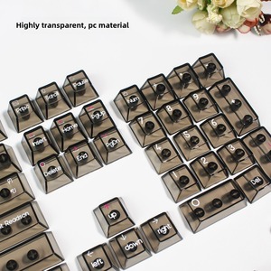 Thái Keycap trắng và đen trong suốt Keycaps Cherry hồ sơ đầy đủ thiết lập PC vật liệu UV quá trình cho tất cả các loại MX Bàn phím chơi game - Product Image 6