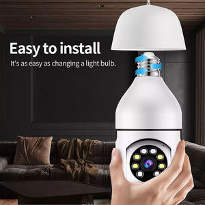 1080P HD 360 °   Caméra de sécurité PTZ rotative avec vision nocturne couleur, application Sulink, ampoule E27 pour la surveillance à domicile des bébés et des animaux domestiques - Product Image 4