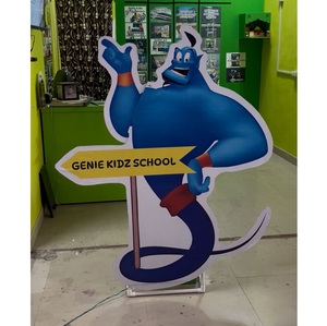 Standee personnalisé de dessin animé de poignée de main Taille et conception personnalisées disponibles pour les événements d'affaires et les affichages - Product Image 2